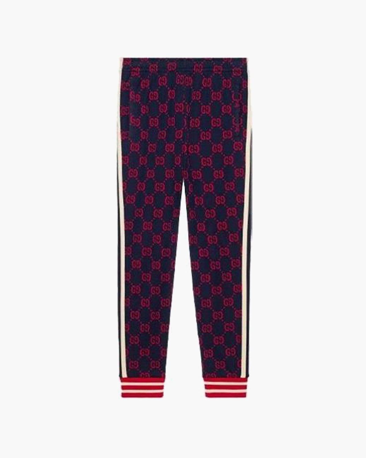 Gucci PANT Gucci Red Blue GG Jacquard