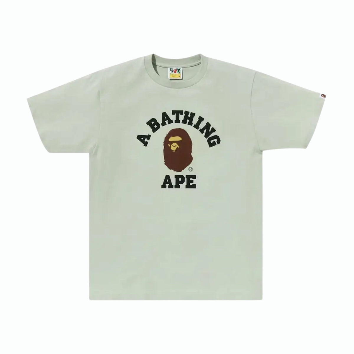 A Bathing Ape Bape Pigment College Tee Green 2023