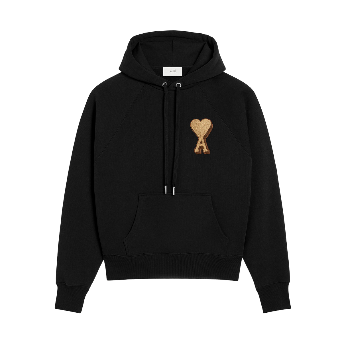Ami Paris HOODIE BLACK HEART GOLD