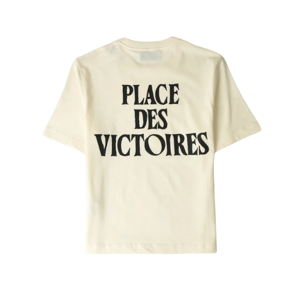 Ami Paris T-shirt Place des Victoires Beige