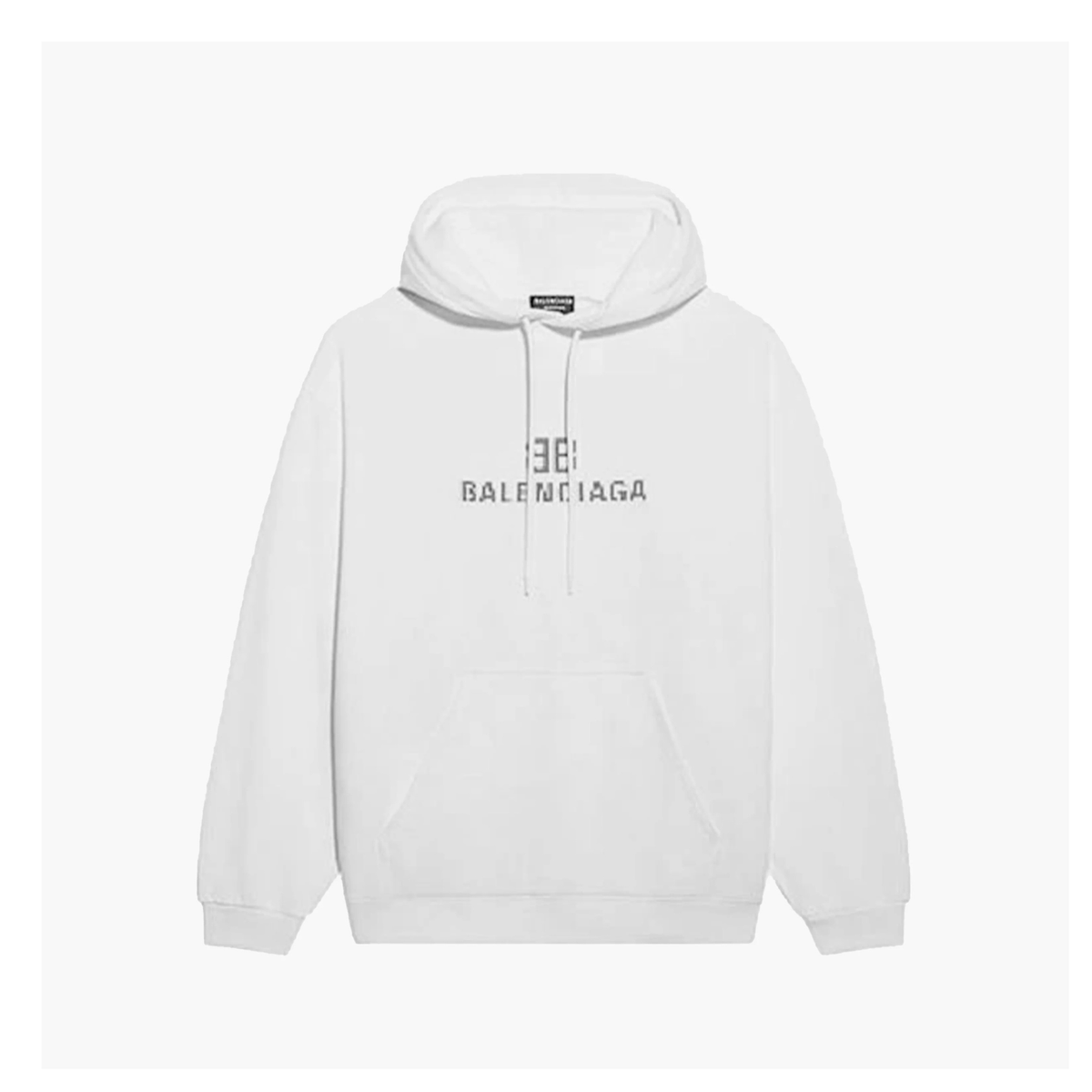 Balenciaga Hoodie BB Logo Blanc