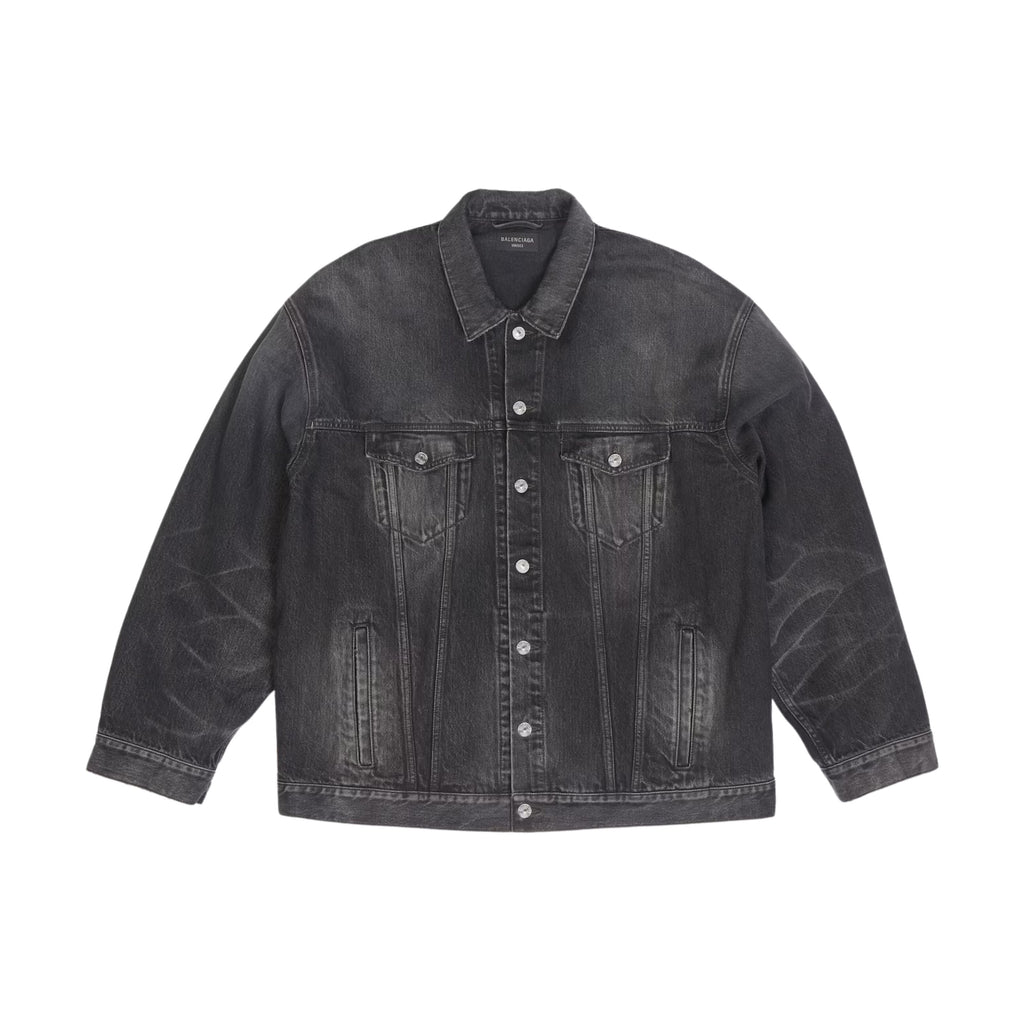 Balenciaga Veste Oversize Jean Noir
