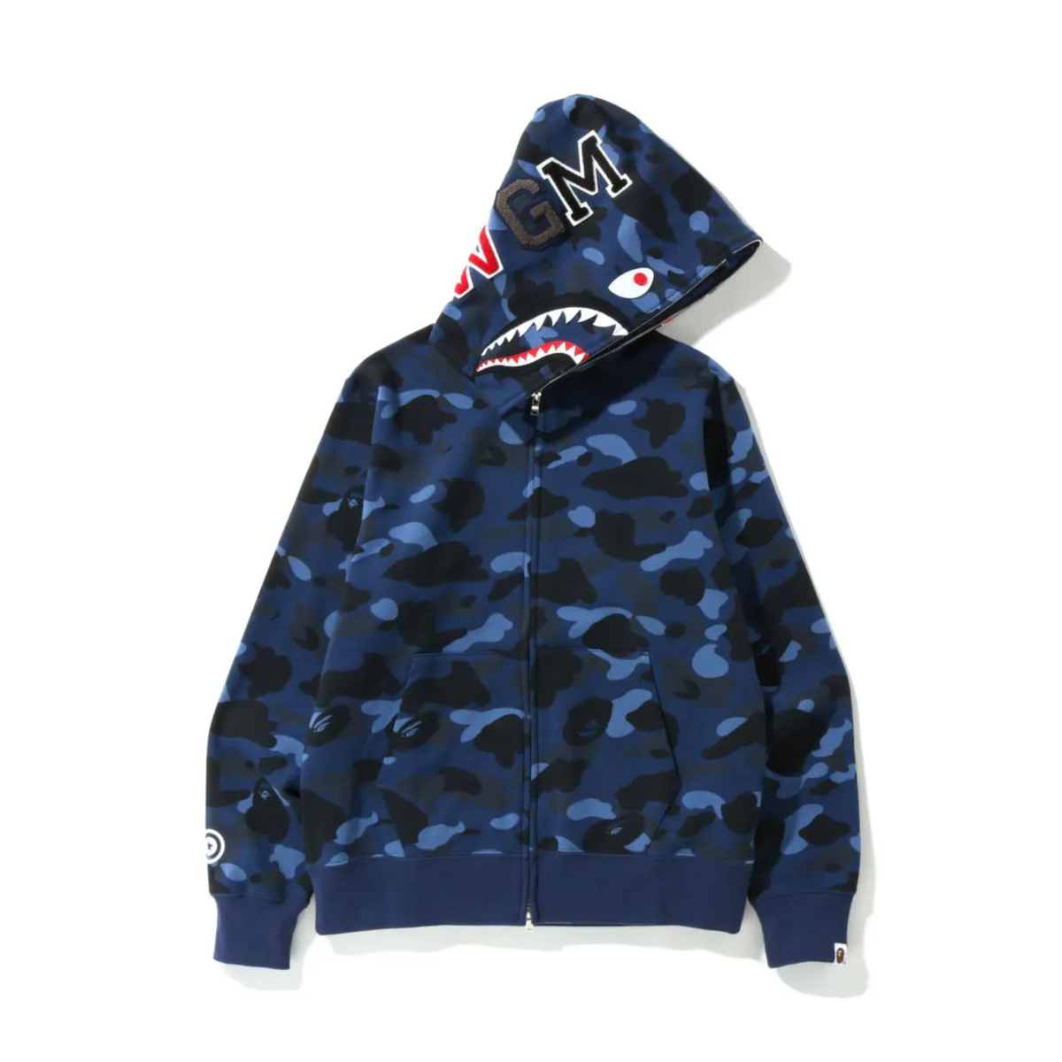 BAPE Color Camo Shark Full Zip Navy Busy Shark