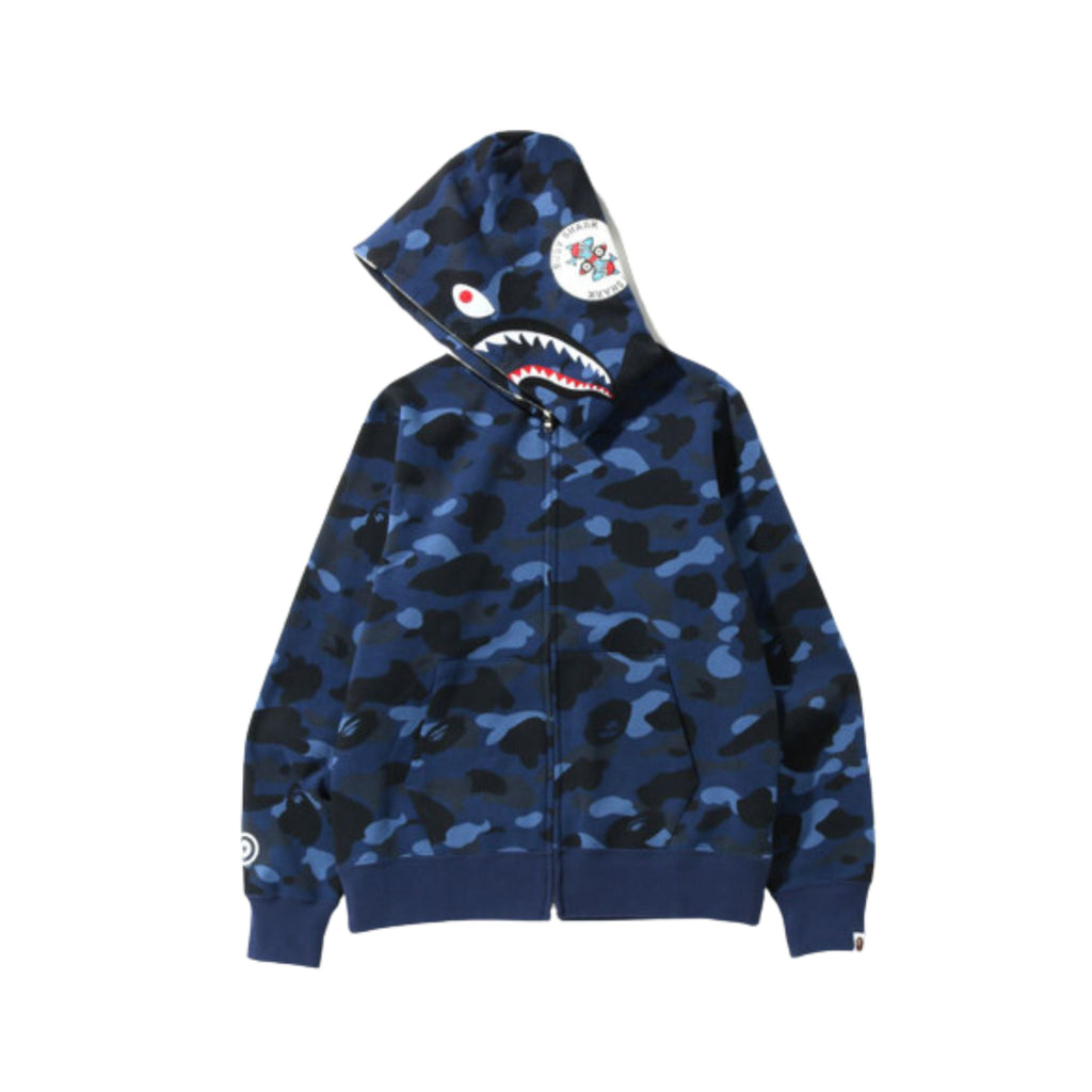 BAPE Color Camo Shark Full Zip Navy Busy Shark