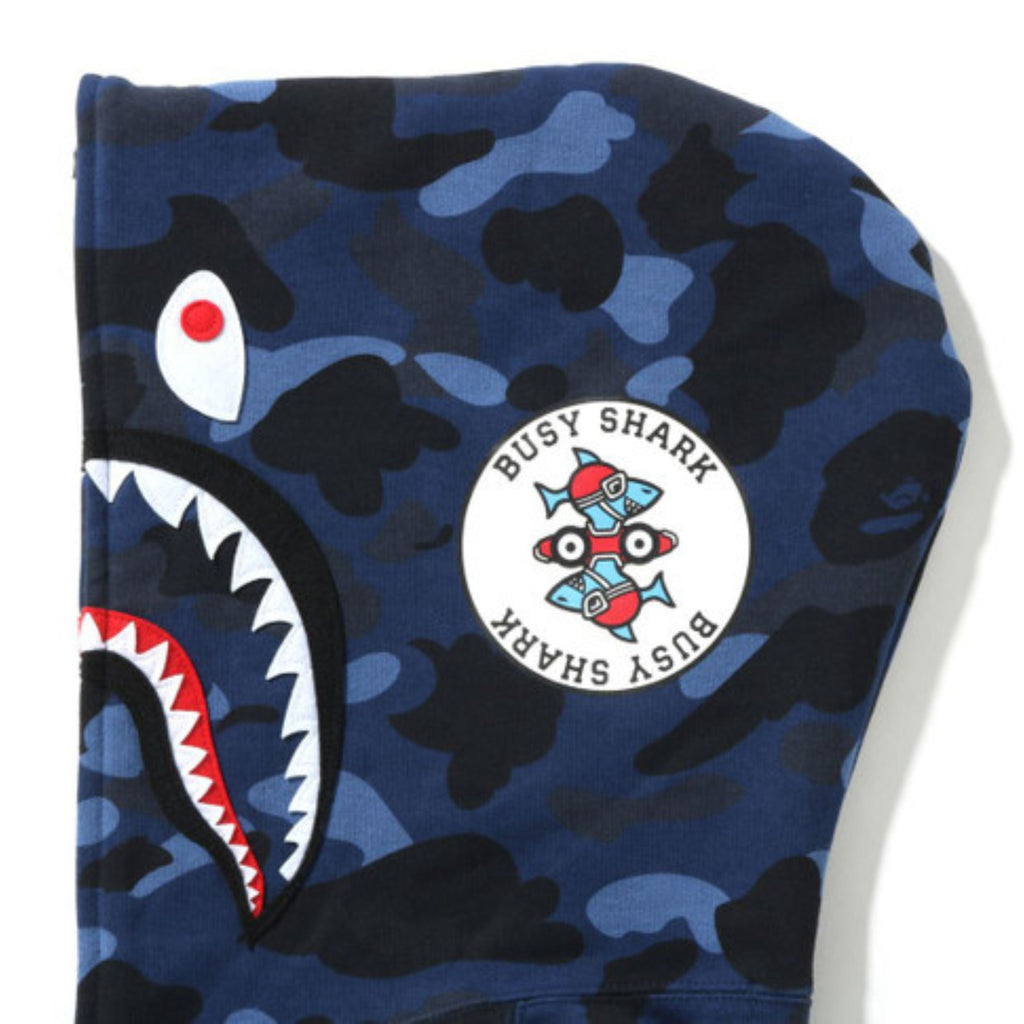 BAPE Color Camo Shark Full Zip Navy Busy Shark