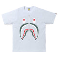 Bape Line 1st Camo Shark Tee White/Green 2021