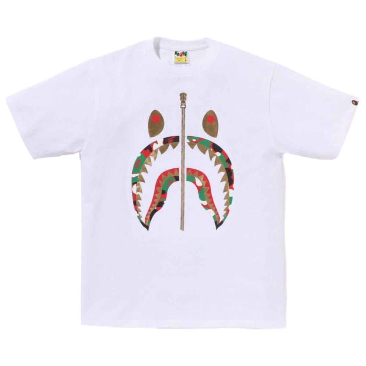 A Bathing Ape Bape Shark 4th Anniversary Dubai Tee White 2023