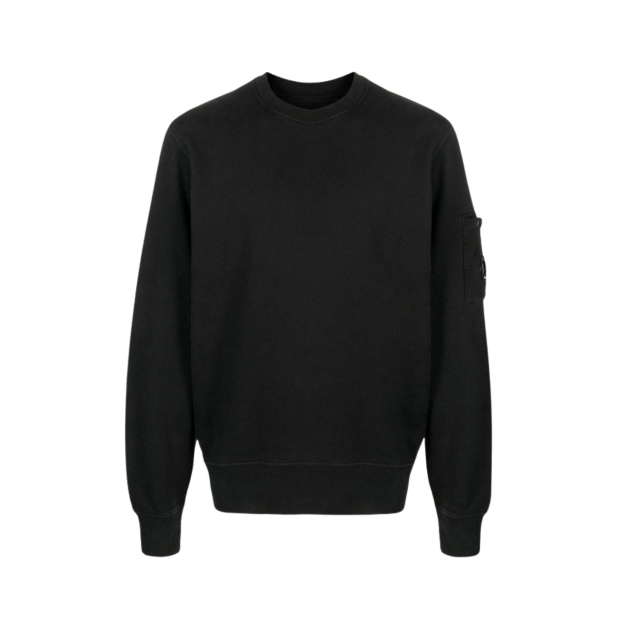 C.P. Company Pull Crewneck Diagonal Raised Noir