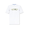 Carharrt T-shirt Solar Chrome Script Blanc