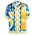 Casablanca Cuban Collar Short-Sleeve Shirt 'Paysage'