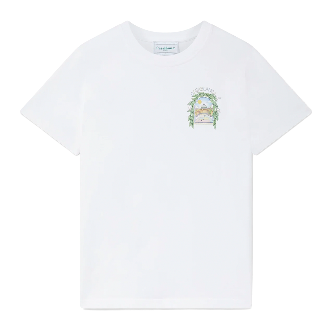 Casablanca T-Shirt L'Arche de Tennis Blanc