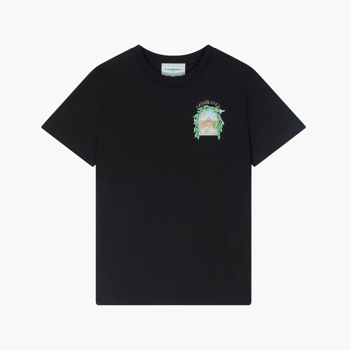 Casablanca T-Shirt L'Arche de Tennis Noir