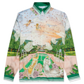 Casablanca Tennis club silk printed shirt - Multi