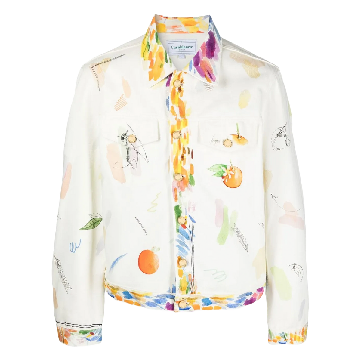 Casablanca veste à imprimé fruits