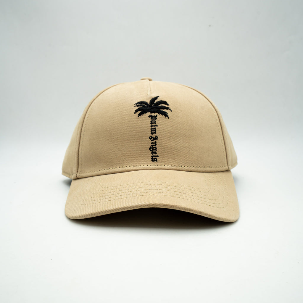 Casquette Palm Angels Logo Brodé Palm Blanc