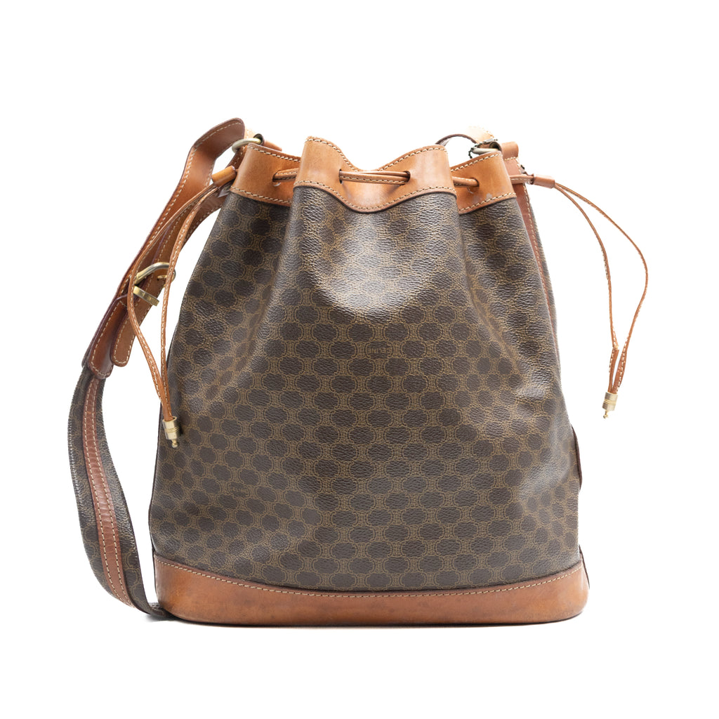 Celine Sac à main Sceau Macadam Marron