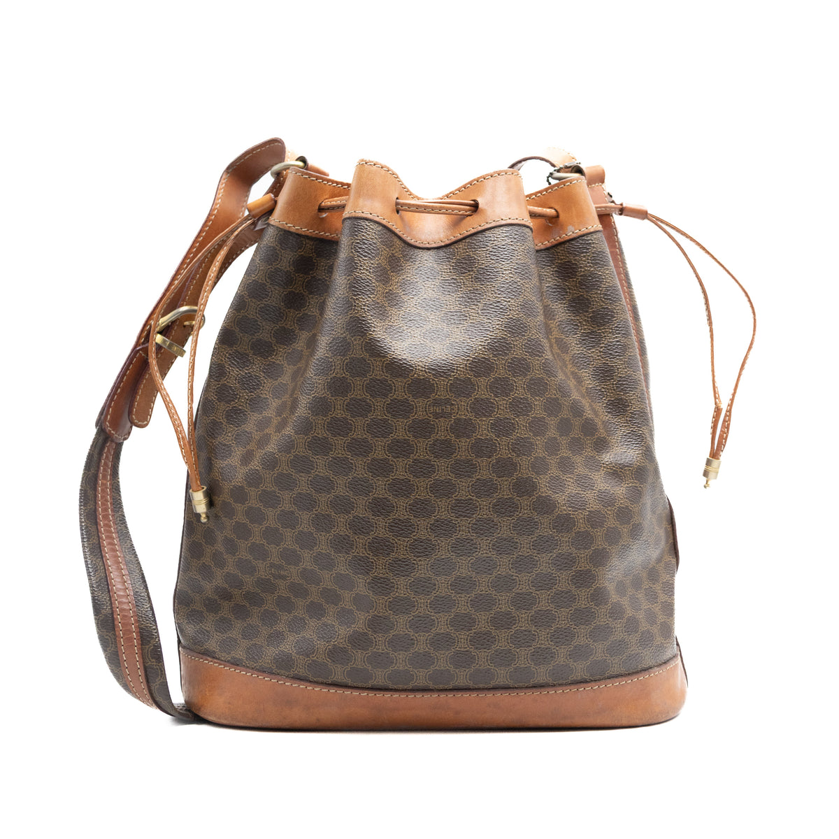 Celine Sac à main Sceau Macadam Marron