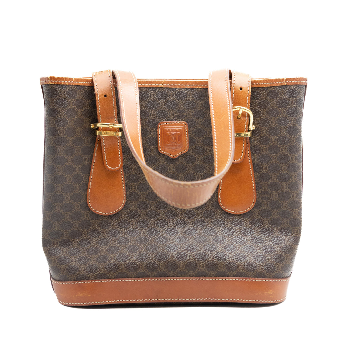 Celine Sac à main Sceau Macadam Marron