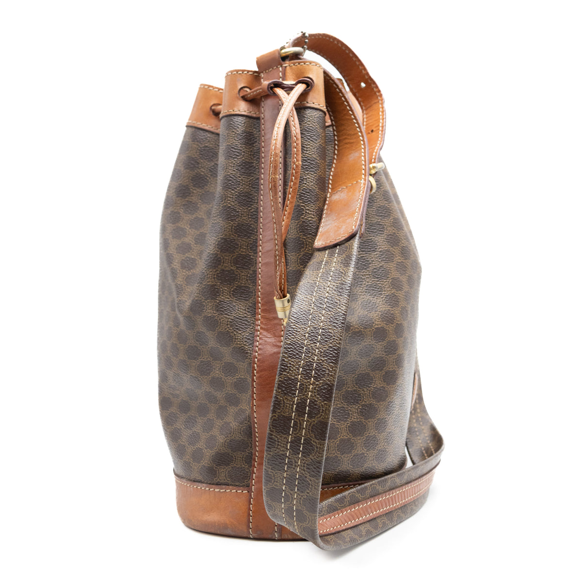 Celine Sac à main Sceau Macadam Marron