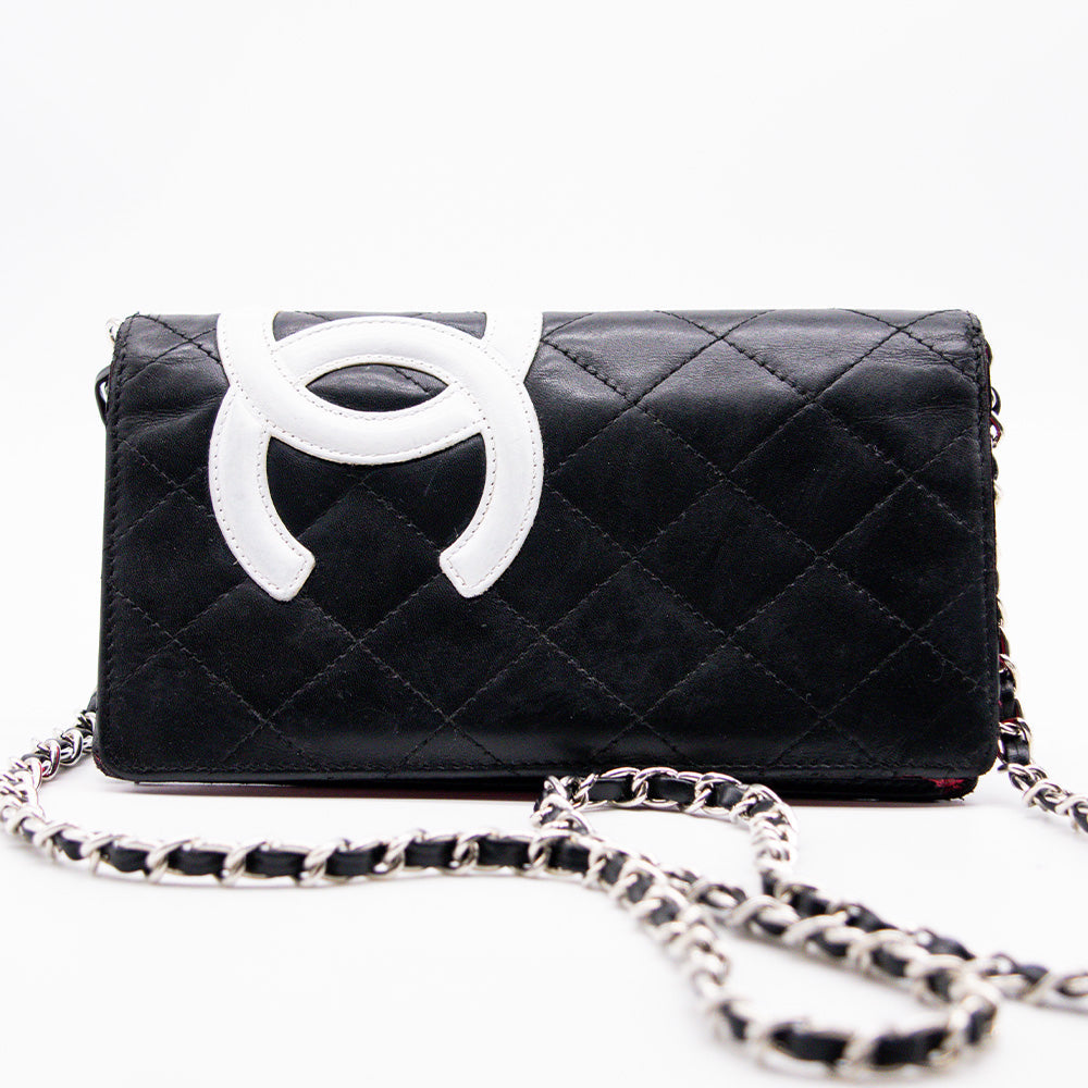 Chanel Portefeuille Noir Rose