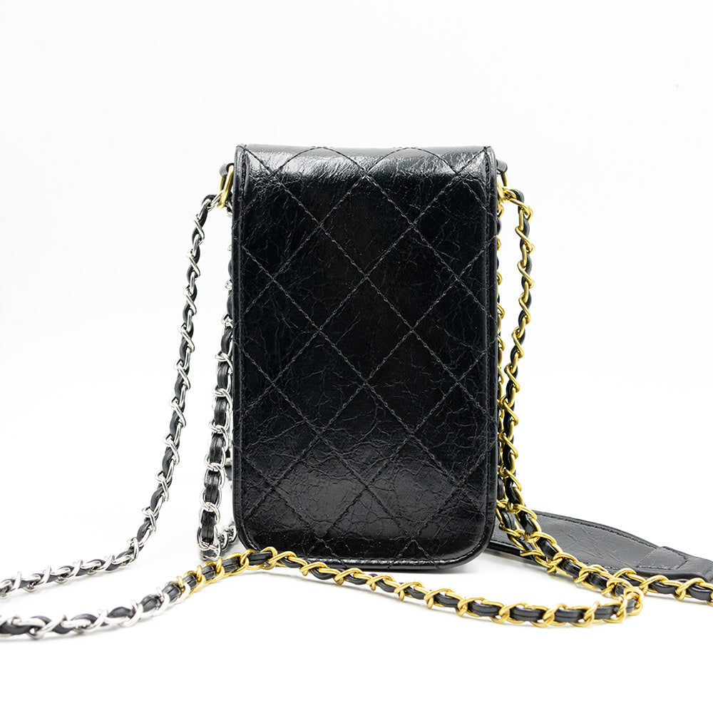 Chanel Sac bandoulière cuir Noir