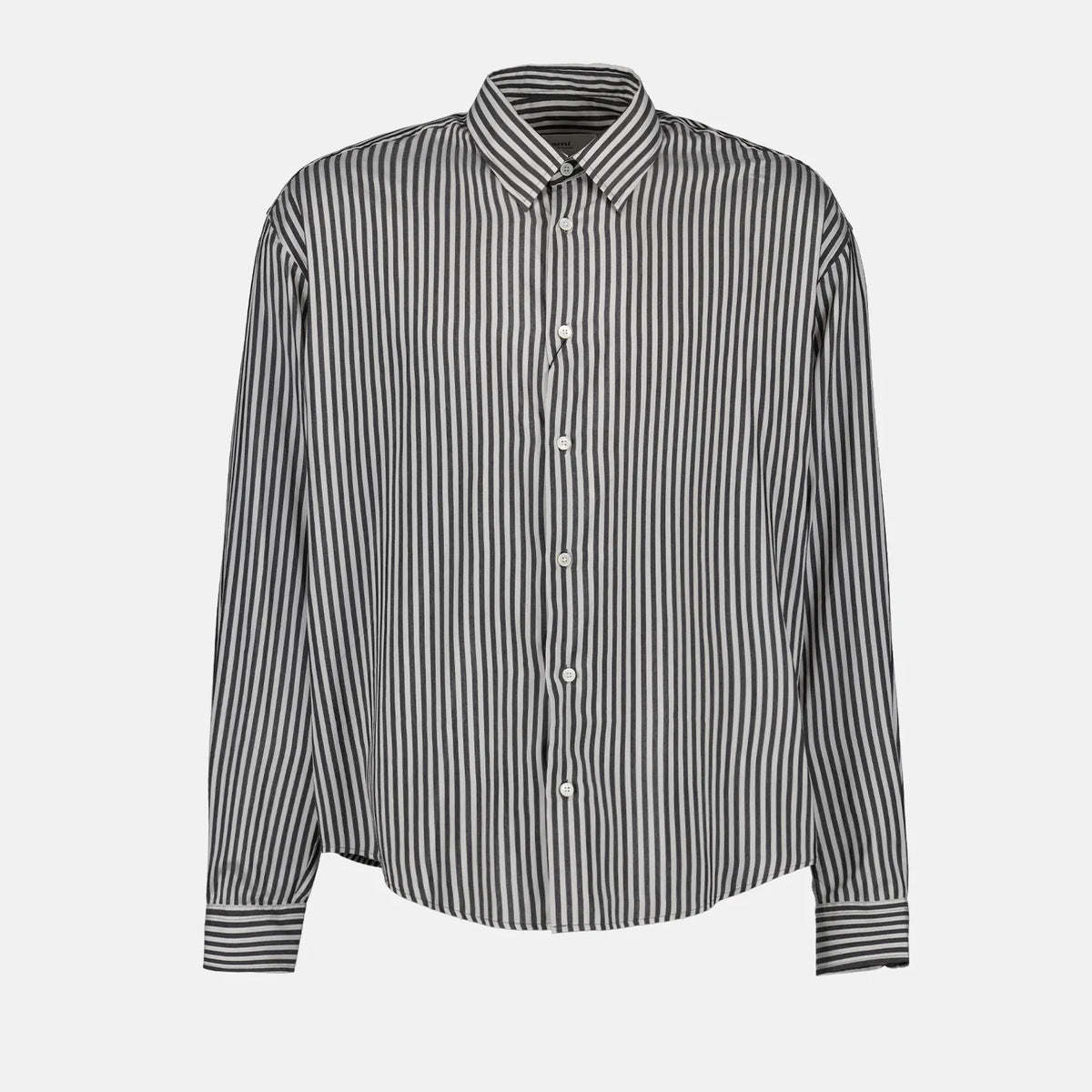 Ami Paris Chemise Rayée Gris
