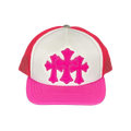 Chrome Hearts Cemetery Trucker Hat 'Neon Pink'