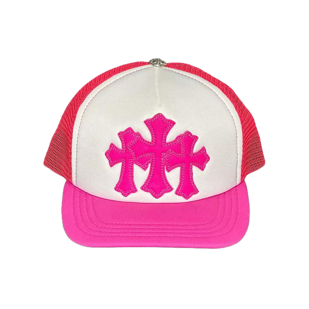 Chrome Hearts Cemetery Trucker Hat 'Neon Pink'