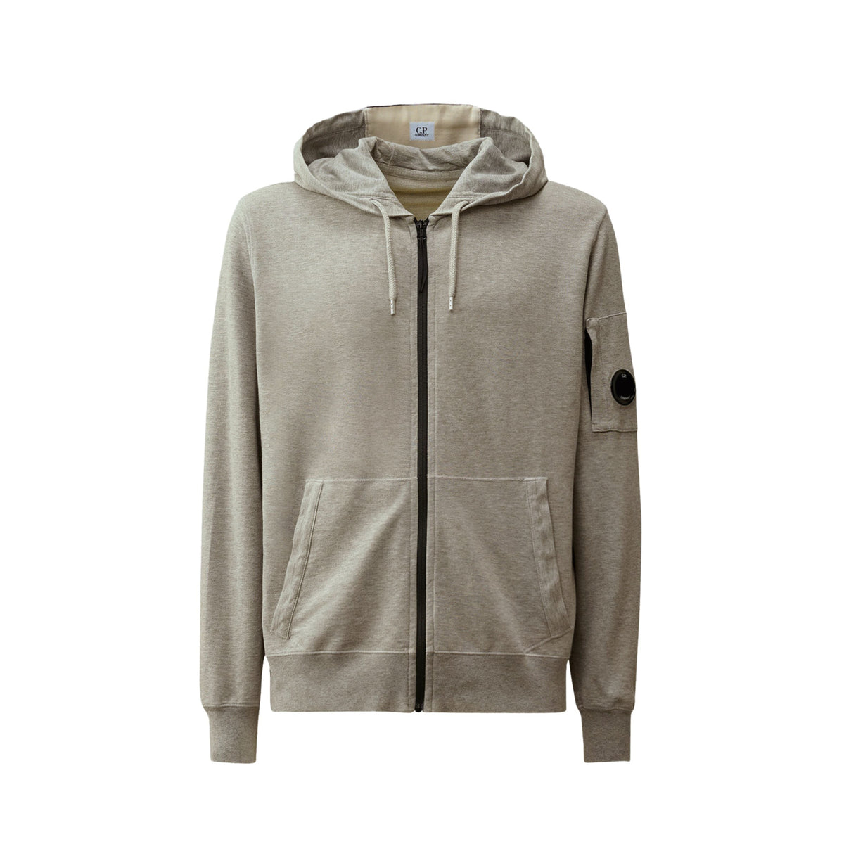 CP Company Pull Hoodie Full Zip Gris