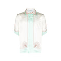 Casablanca Chemise Coquillage Beige/Vert