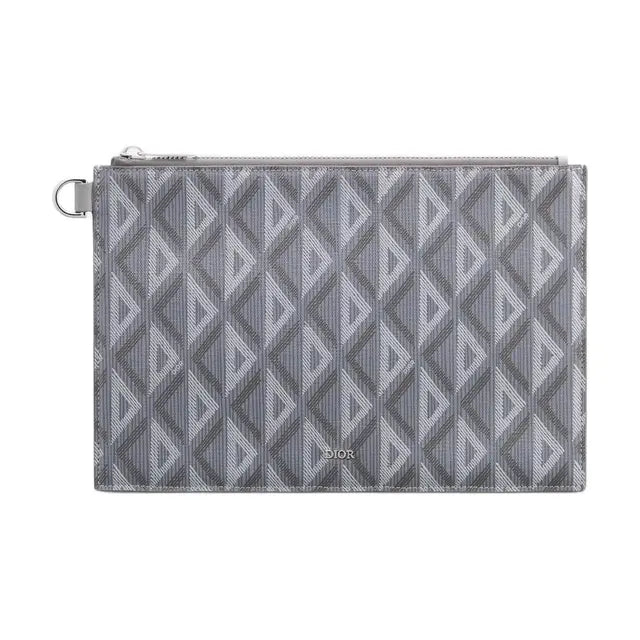 Dior Pochette A5  Gray CD Diamond Canvas