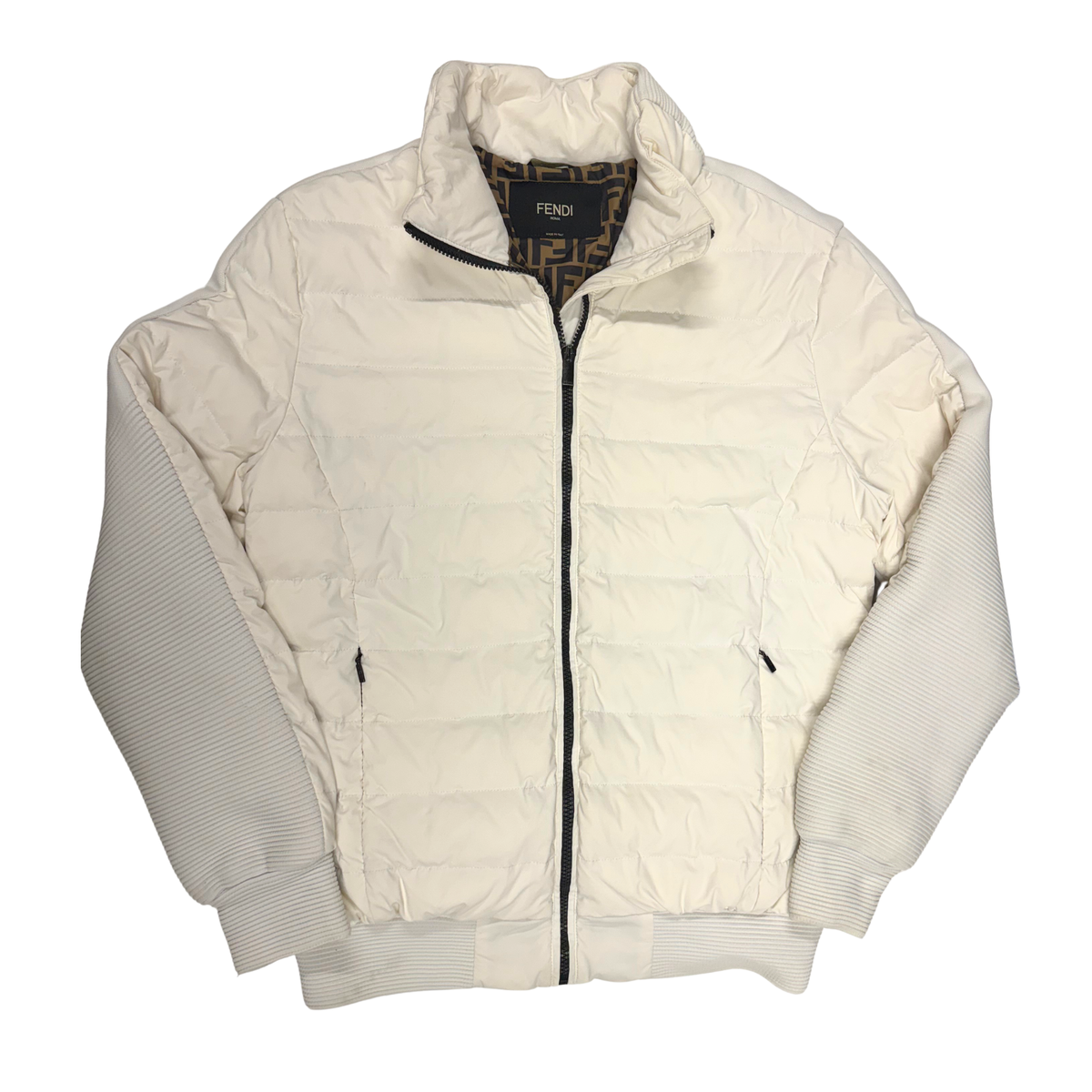 Doudoune blanche Fendi