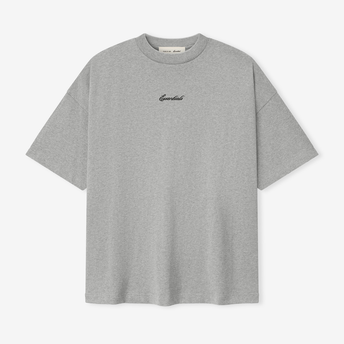 Essentials T-shirt Concrete Heather Signature 90'S Short Sleeve Tee Fear of God