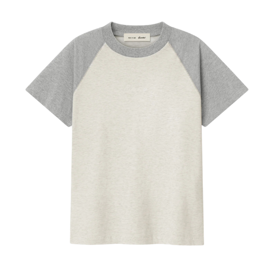 Essentials T-shirt Signature Baseball Oatmeal Heather Tee Fear of God