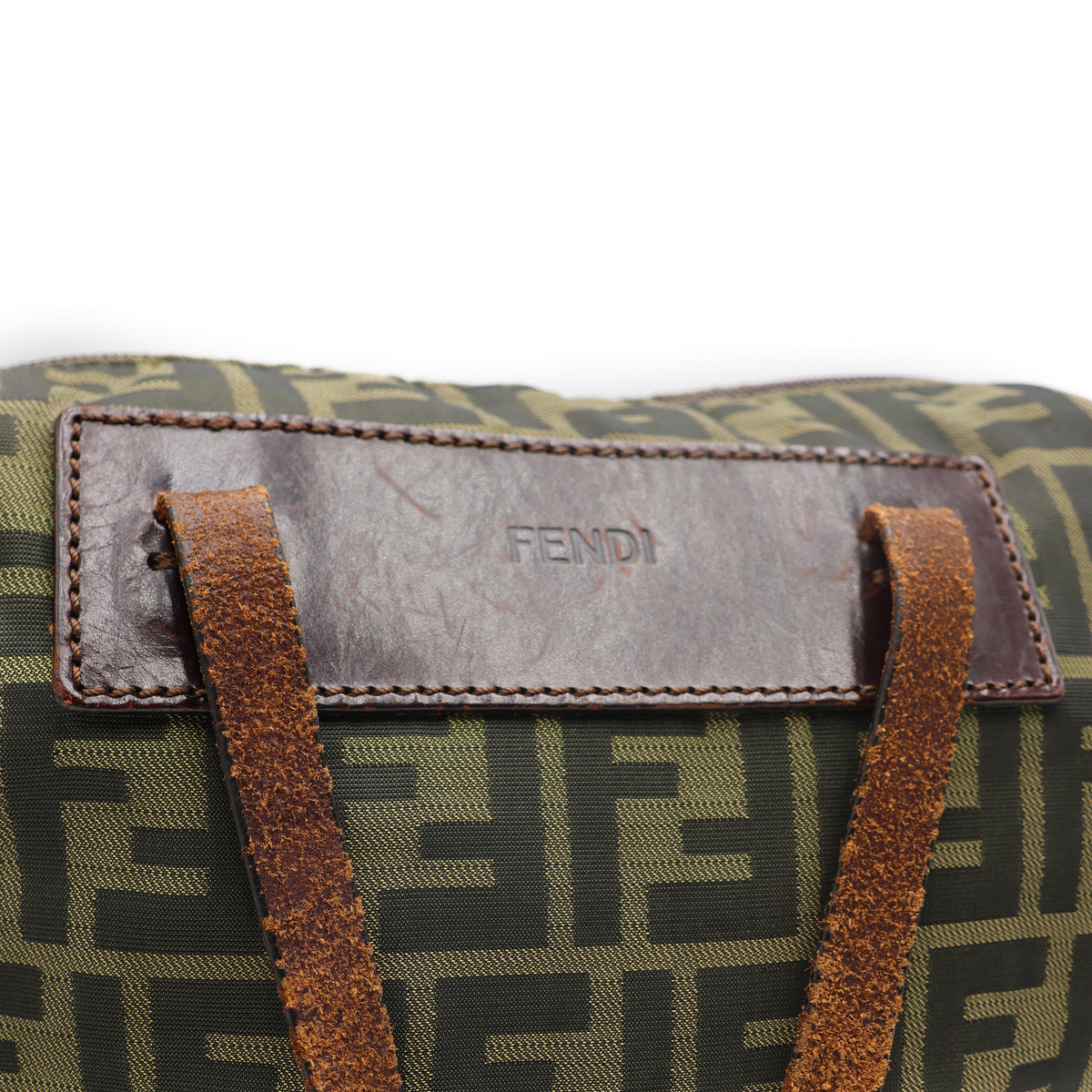 Fendi Sac à main Zucca Monogram Marron