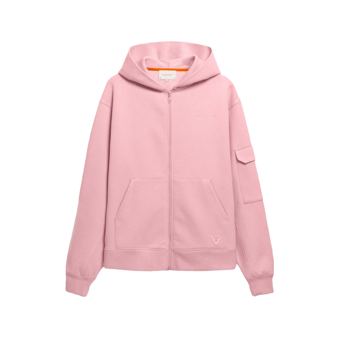 Gertrude Hoodie Zip Bob Rose