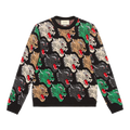 Gucci Pull Panther Face En Laine Noire