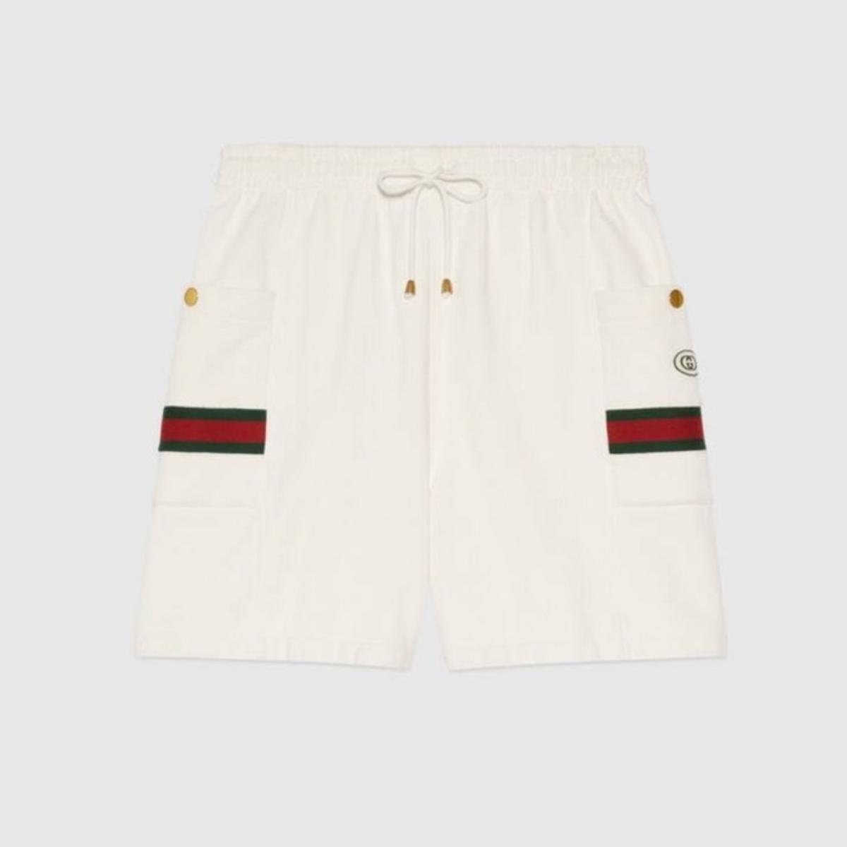 GUCCI SHERRY LINE POCKET SHORT BLANC