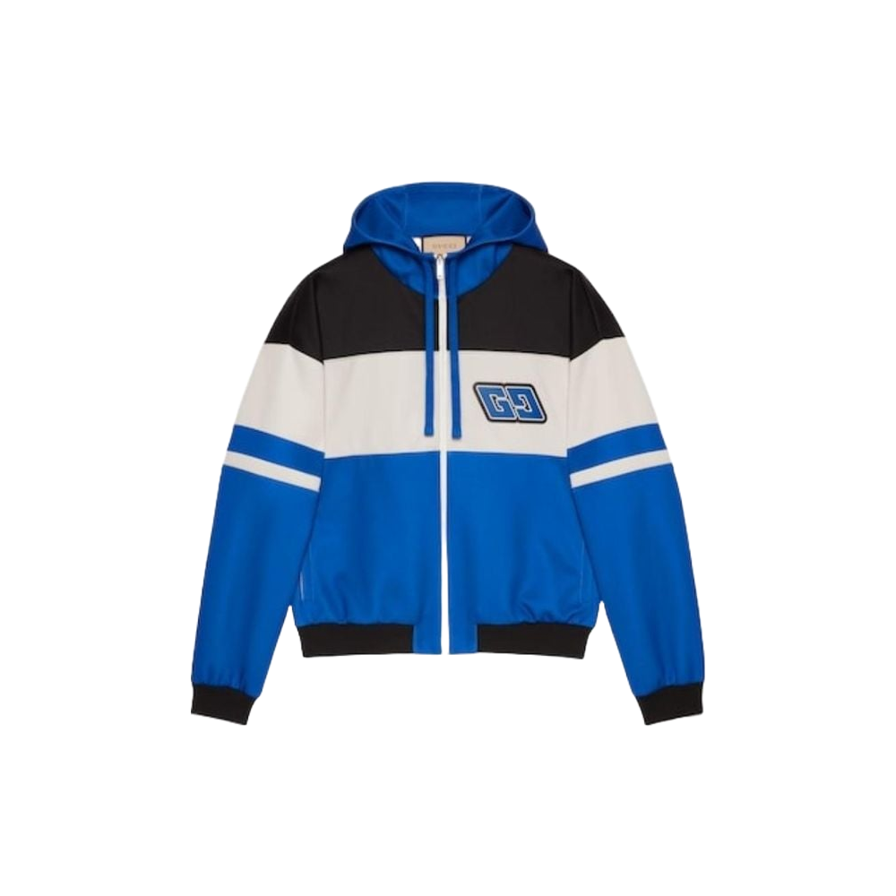 Gucci Veste Zip Bleu Noir Blanc