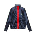 Gucci Veste Zip Jersey Brillant Bleu