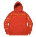 Supreme Hoodie - Raised Embroidery - Rouge
