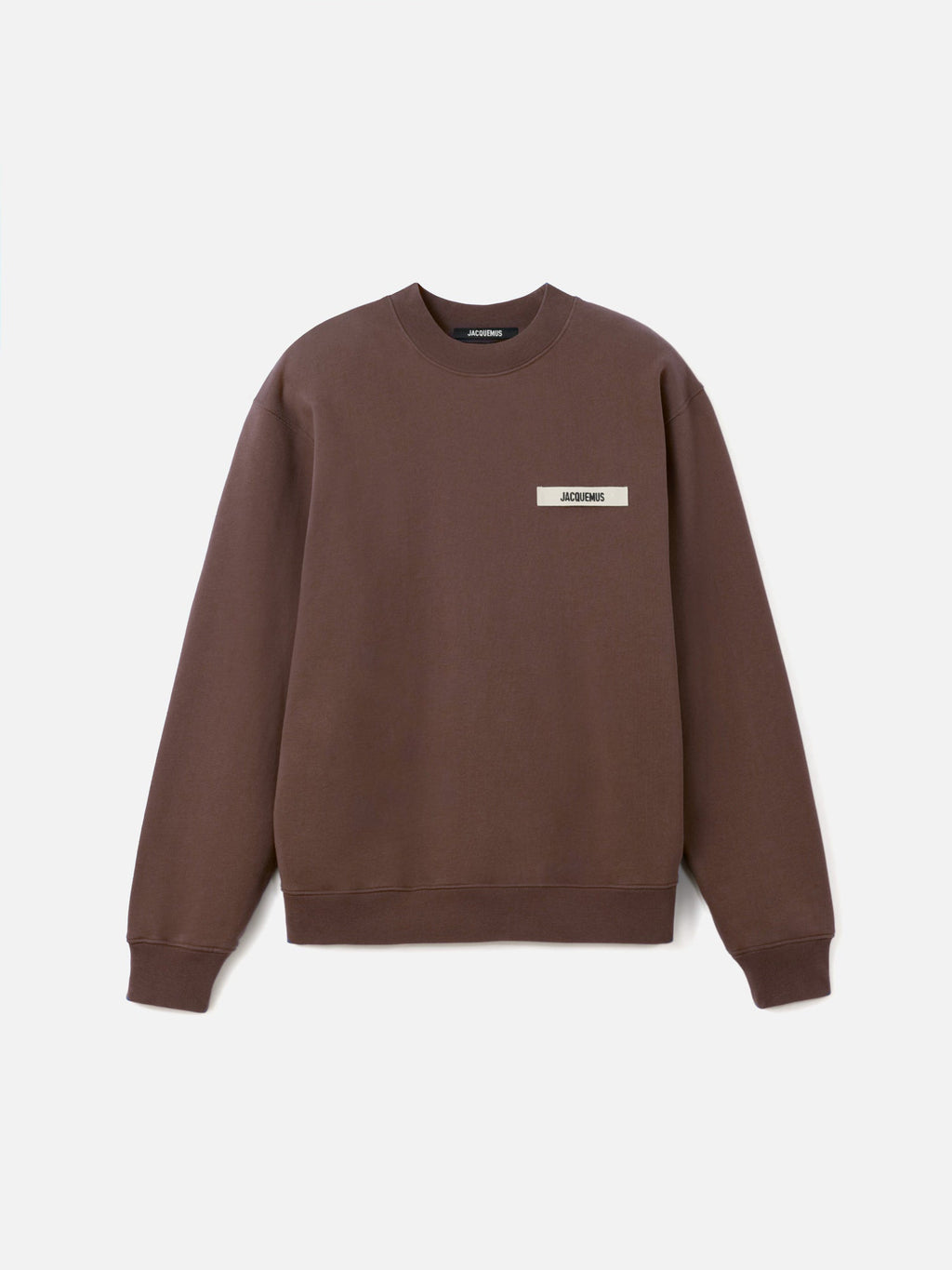 Jacquemus Le Sweatshirt Gros Grain Marron