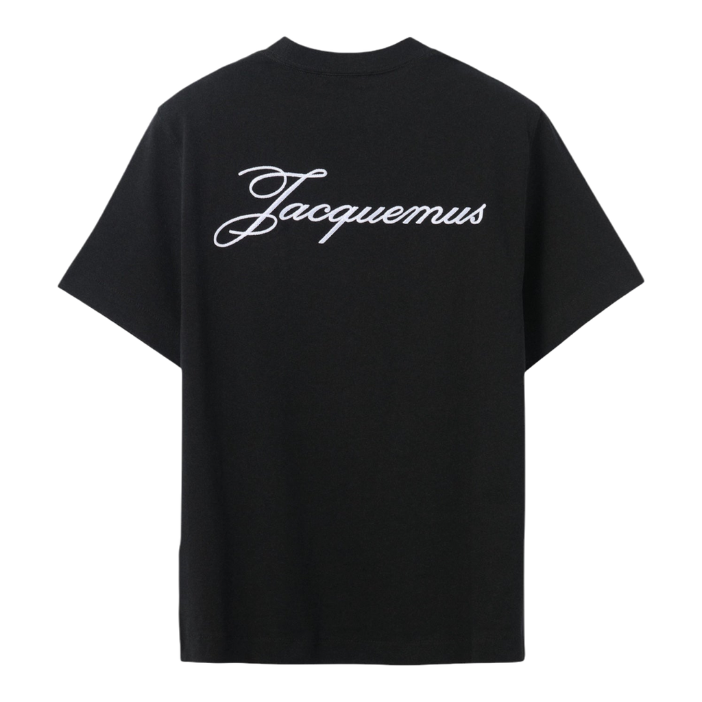 Jacquemus T-shirt Noir Logos Brodés