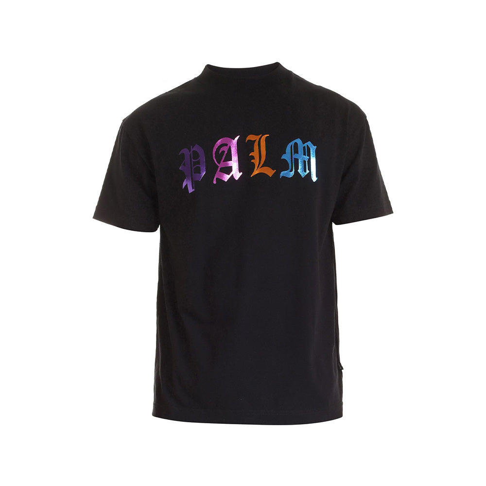 Palm Angels T-Shirt Gothic Logo Noir