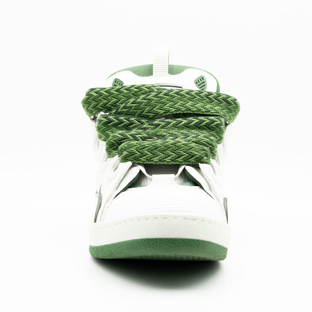Lanvin Curb Sneakers White Khaki