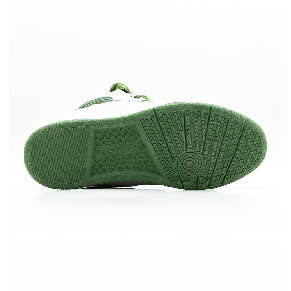 Lanvin Curb Sneakers White Khaki