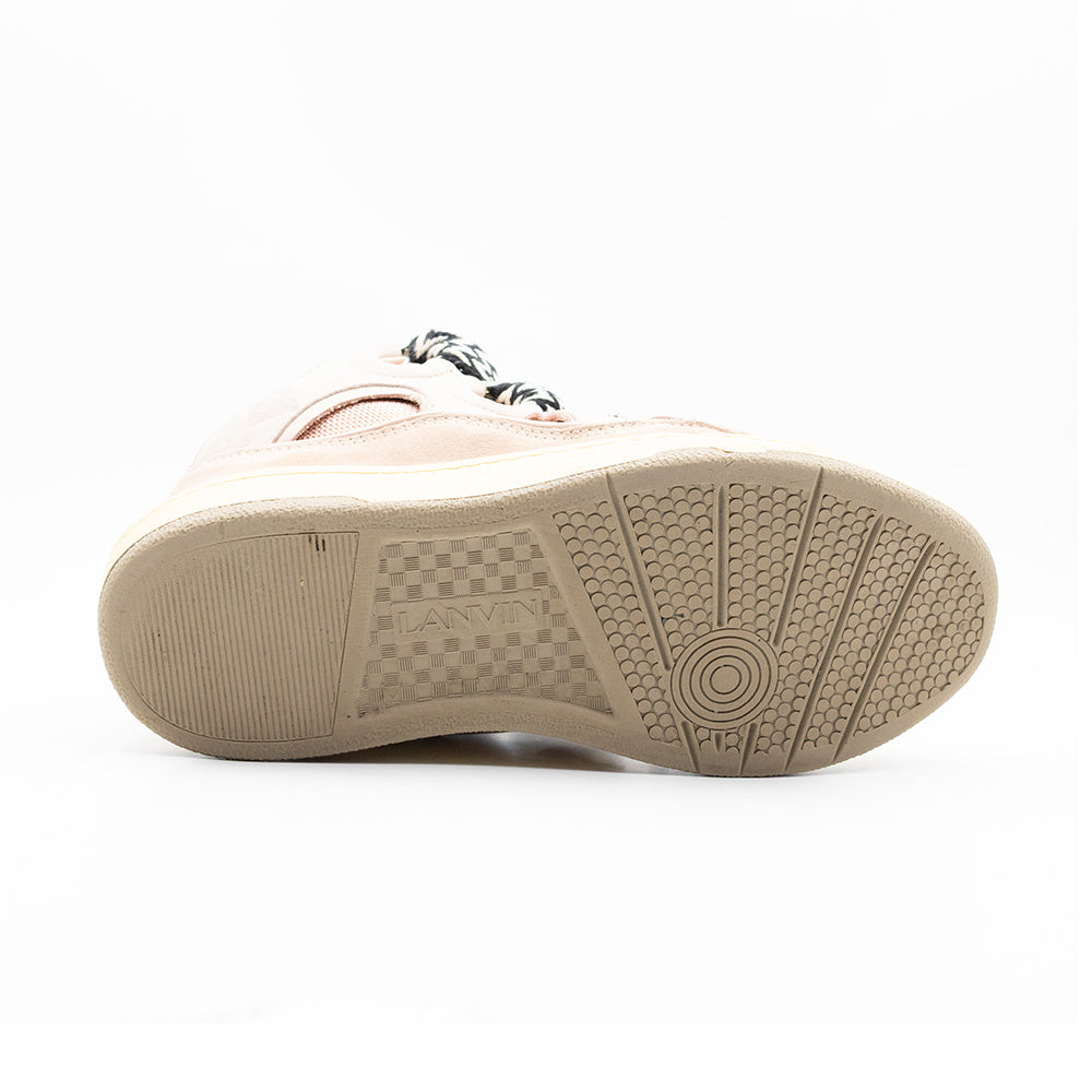 Lanvin Leather Curb Sneaker Pink