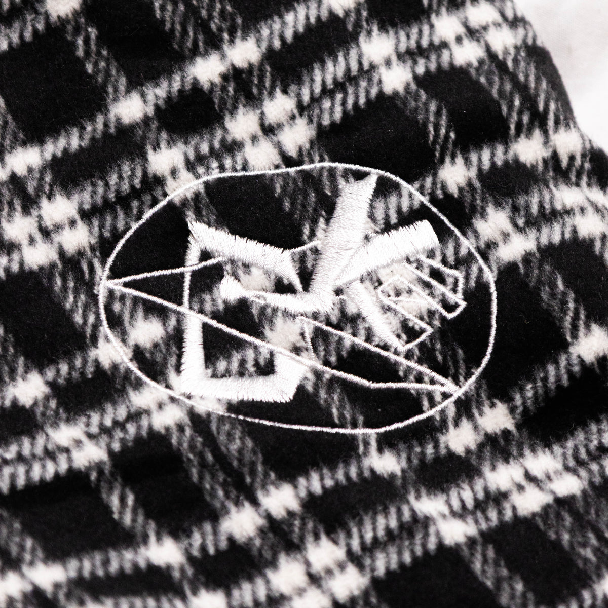 LOCKD Veste Puffer Tartan Noir