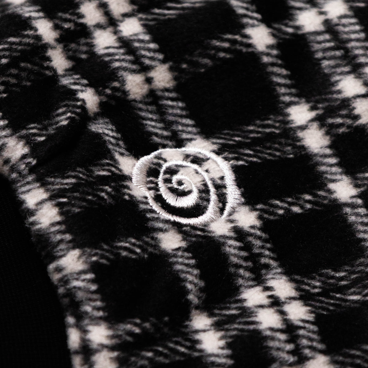 LOCKD Veste Puffer Tartan Noir