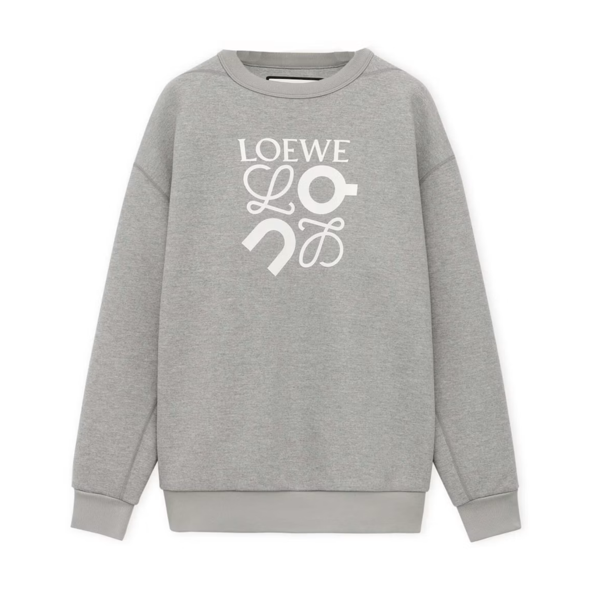 LOEWE x ON Technical Jersey Sweatshirt Grey Melange